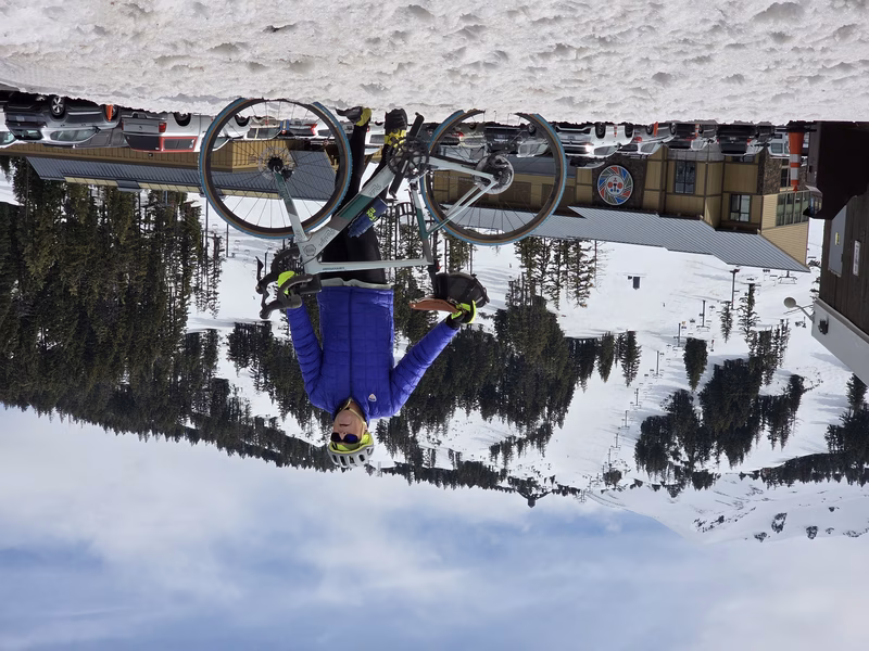 Schreck on a bicycle